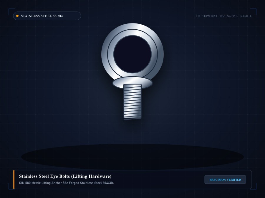 Stainless Steel Eye Bolts (Lifting Hardware) technical specification photography